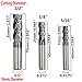 Home of quality tools 6pcs 1/2 inch 3/8 inch 5/16 inch 1/4 inch 3/16 inch 1/8 inch Carbide Square End Mill, HRC 45 Deg Single End 4 Flute AlTiN Coating Mill Bits (6pcs End Mill Set), Silver