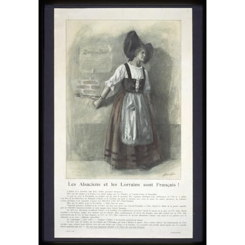 Toile Alsace-Lorraine vintage 127x101.6cm impression haute définition