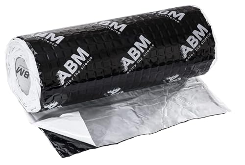 ABM 2 m² ALUBUTYL - Esterilla aislante para aislamiento acústico (2,5 mm x 40 cm x 5 m)