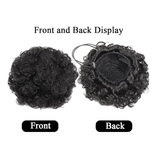 Postiche afro bouffant pour chignon élégant en soirée