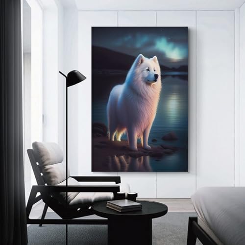 Portrait de chien magique de nuit : oubliez les murs vides avec cette œuvre d'art