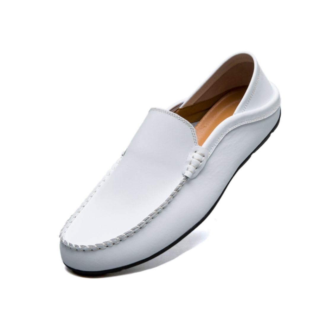 Mocassins pour Hommes Décontracté Élégant Confortable Léger Chaussures Hommes en Cuir d'Été Casual Élégant Chaussures de Conduite Chaussures Bateau Mocassins Classiques