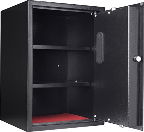 BARSKA 1.45 Cubic Ft Large Steel Security Keypad Safe Lock Cabinet 13 in x 13.75 in x 19.75 in - Thumbnail 2