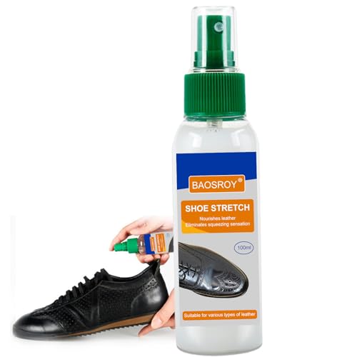 Spray Dilatador Zapatos,Espray de Estiramiento,Suavizante para Zapatos de Cuero,Ensanchador de Zapatos Spray,Agrandar Zapatos,Aumenta la Elasticidad en Zapatos de Cuero,Ideal para Suavizar Cuero