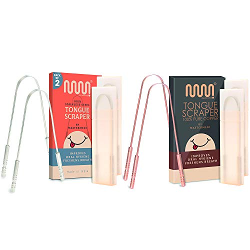 Mastermedi Family Pack Tongue Scrapers For Fresher Breath cover