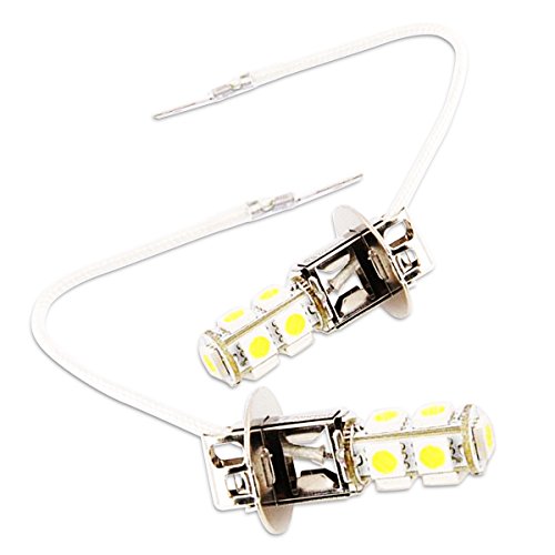 Zone Tech Generic LED-9-H3: LED 9 SMDs H3 6000K (Xenon White) Light Bulbs -One Pair