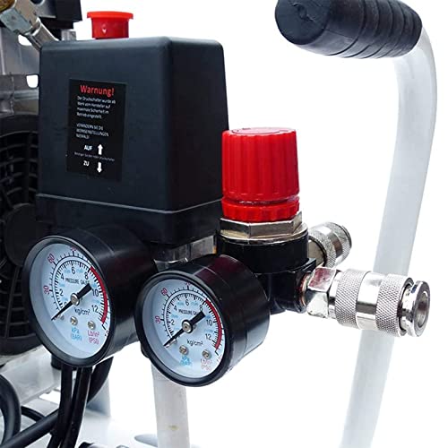 Preciva Air Compressor Pressure Regulator With Dial Gauge, 0-175 Psi Air Gauge For Air Compressor And Air Tools (Four Way Valve) #TOP5