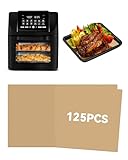 125PCs Air Fryer Parchment Paper Liners Compatible with Gourmia Air Fryer 14 QT All-in-One Oven, Pre-Cut Nonstick Disposable Baking Sheets Food Grade Accessories for Easy Cleanup, Free of Bleach