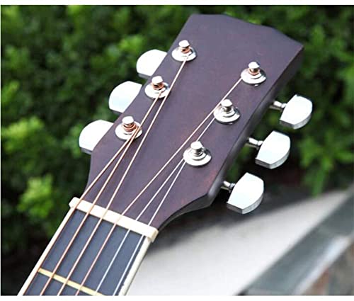 Guitar Kit, String Instrument Electronic Guitar Acoustic Guitar Beginner Classical Guitar Handmade Student Practice Adult Ballad Musical Instrument Spruce Wood Can Carry ( Color : Orange , Size : Long #TOP2