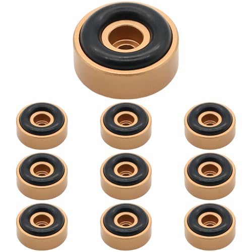 Almohadillas antideslizantes de 20 x 8 mm en patas doradas contra vibraciones 1