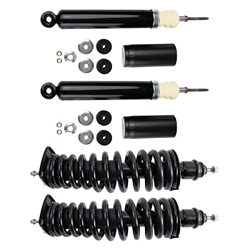 Image of TRQ Front and Rear Complete Strut Assembly & Shock Absorber Kit Shock & Spring Strut Assembly Compatible with 1998-2003 Mercedes-Benz ML320 2003-2005 ML350 1999-2001 ML430 2002-2005 ML500