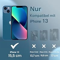 JETech Silikon Hülle für iPhone 13, Blaugrün – Ansicht 2