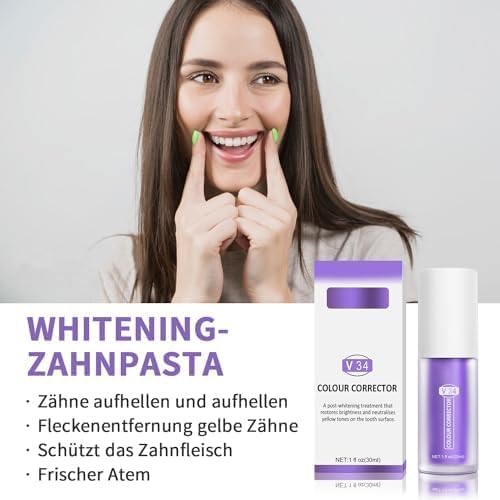 Zahnpasta Weisse Zähne,Strahlend Weiße Zähne,Zahnfleisch Reparatur,Effektive Verfärbungsentfernung,Schonende Zahnfleischpflege