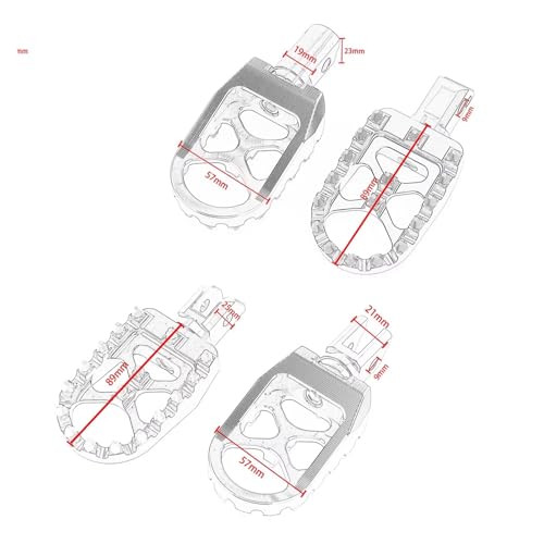 Repose-pieds MX larges pour Softail offrant une adhérence maximale