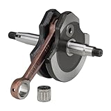 Maß G (Breite Kurbelwangen): 30 mm // Maß H (Durchmesser Pleuelauge oben): 15 mm // Maß I (Gewinde lichtmaschinenseitig): M10 x 1 Rechtsgewinde