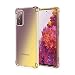 Produktbild DYIGO Hülle für Samsung Galaxy S20 FE 5G/4G,TPU stoßfeste Handyhülle,verbesserter Eckenschutz,Farbverlauf.(schwarz Gold)