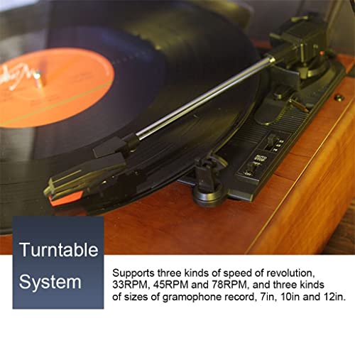 Portable Speaker Retro Phonograph Gramophone Record Player Classic Turntable Playback Built-in Stereo Speaker 33/45… - Les Beatles, Paul McCartney, John Lennon, RIngo Starr, George Harrison Portable Speaker Retro Phonograph Gramophone Record Player Classic Turntable Playback Built-in Stereo Speaker 33/45… – Image 5