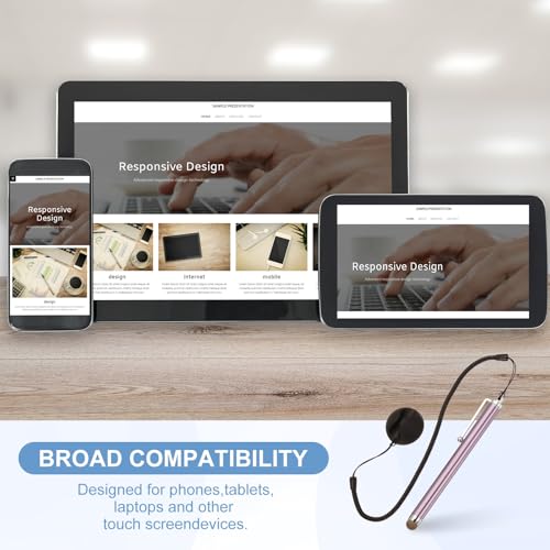 Stylet capacitif PATIKIL pour ordinateur portable rose finis les clics imprécis