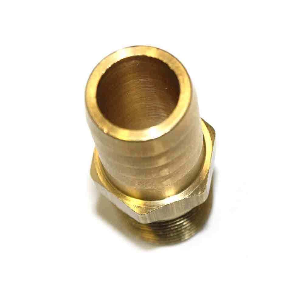 Interstate Pneumatics FM89 Brass Hose Barb Fitting, Connector, 3/4 Inch Barb X 1/2 Inch NPT Male End-Pack of 10