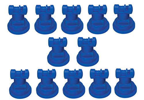Pack of 12 - TeeJet Wide Angle Flat Spray Tips Blue 110° Polymer Visiflo Farmer Bob's Parts TT11003-VP