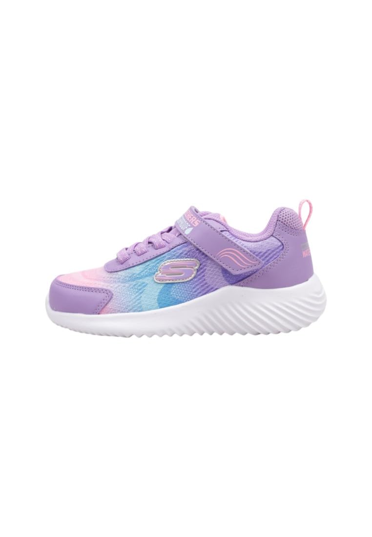 Skechers Girl's Bounder Hydra Cool Sneakers, Lavender Synthetic/Multi Trim, 10.5 UK Child