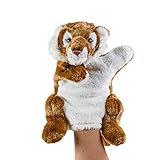 Peluche para jugar Teddys Rothenburg Tiger - Marioneta de mano (25 cm), color rojo