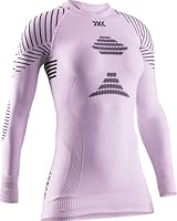 X-Bionic Invent 4.0 Langärmliges Kompressions-Jersey-T-Shirt Rosa Frau Grösse L