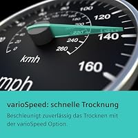 Siemens WQ45B2B40, Stiftung Warentest GUT (2,5)*, iQ700 Smarter Wärmepumpen-Trockner 9kg, autoDry optimale Trocknung, selbstreinigender Kondensator, Touch LED-Display, intelligentDry, Outdoor-Programm – Ansicht 5
