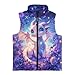 INSTANTARTS Purple Dragon Kids Sleeveless Vests Size 2 Floral Lightweight Kids Outerwear Vest Indoor Outdoor Fashion Zippered Vests for Fall Winter Cute Quilted Jacket