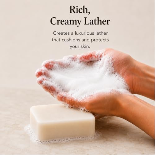 Image of Fragrance-Free Shaving Soap Bar for Women with Shea Butter, 2 Bars
