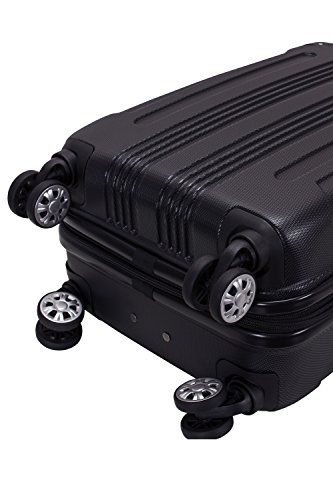 Rockland London Hardside Spinner Wheel Luggage, Black, Carry-On 20-Inch #TOP4