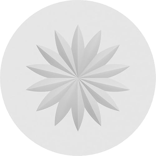 Miniatura 10 de Ekena Millwork ROSP050X050X075GRY09 Roseta estándar con borde cuadrado, 5.0in de ancho x 5.0in de alto x 0.7in de largo, PVC