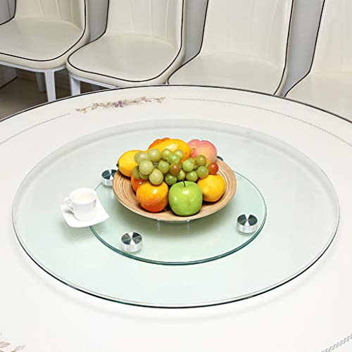 Drehbarer Glas-Drehteller, Lazy Susan-Drehteller Silent Bearing 300 Kg Lasttragender Aluminiumlegierungs-Basistisch Runder Tisch Mit Rotierendem