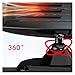HDERTBCV Car Heater Demister Defogger 12V/24V Windshield Defogging Defrosting Angle Adjustment Auto Accessories(24V black)