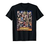 Marvel Avengers Infinity War Team Headshots Graphic T-Shirt
