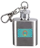 Flachmann Schlüsselanhänger graviert Astana City Kasachstan Flagge