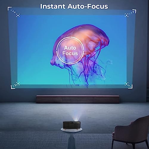 Image of WZATCO Alpha A1 Brightest Native 1080P Projector for Home 1200 ANSI lumens Auto Focus & Keystone | Fully Sealed Engine | Android 9.0 | 4K HDR | HDMI ARC | Full HD Cinema for Theater, Classroom