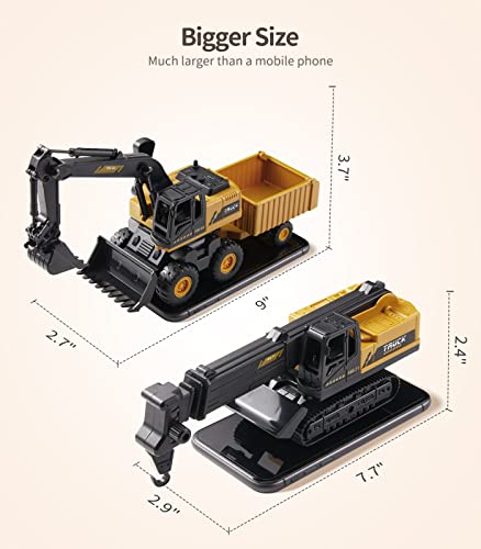 Geyiie Excavator Toys Truck, Construction Truck Crane Toys For Kids 3-5, Bulldozer Toys Lifting Crane Toys For Boys Girls Gifts Outdoor Tractor For Sand Party Favor #TOP5