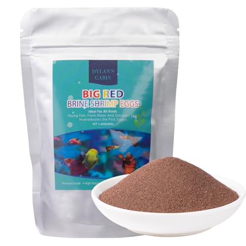 Dylan's cabin Brine Shrimp Eggs Fish Food - 90% Hatch Rate for Aquatic Foods Baby Aquarium Fish...