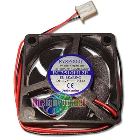 Evercool 35mm x 10mm 12 Volt Everlube Bearing Fan w/2 Pin 7mm Connector EC3510H12E Tivo Roamio Cover