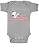 Produktbild Green Turtle T-Shirts Future Firefighter Zukünftiger Feuerwehrmann Beruf Baby Strampler Body Kurzarm 0-3 months Grau