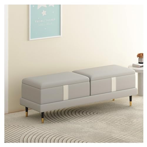Tabouret de rangement chic pour bout de lit de chambre à coucher