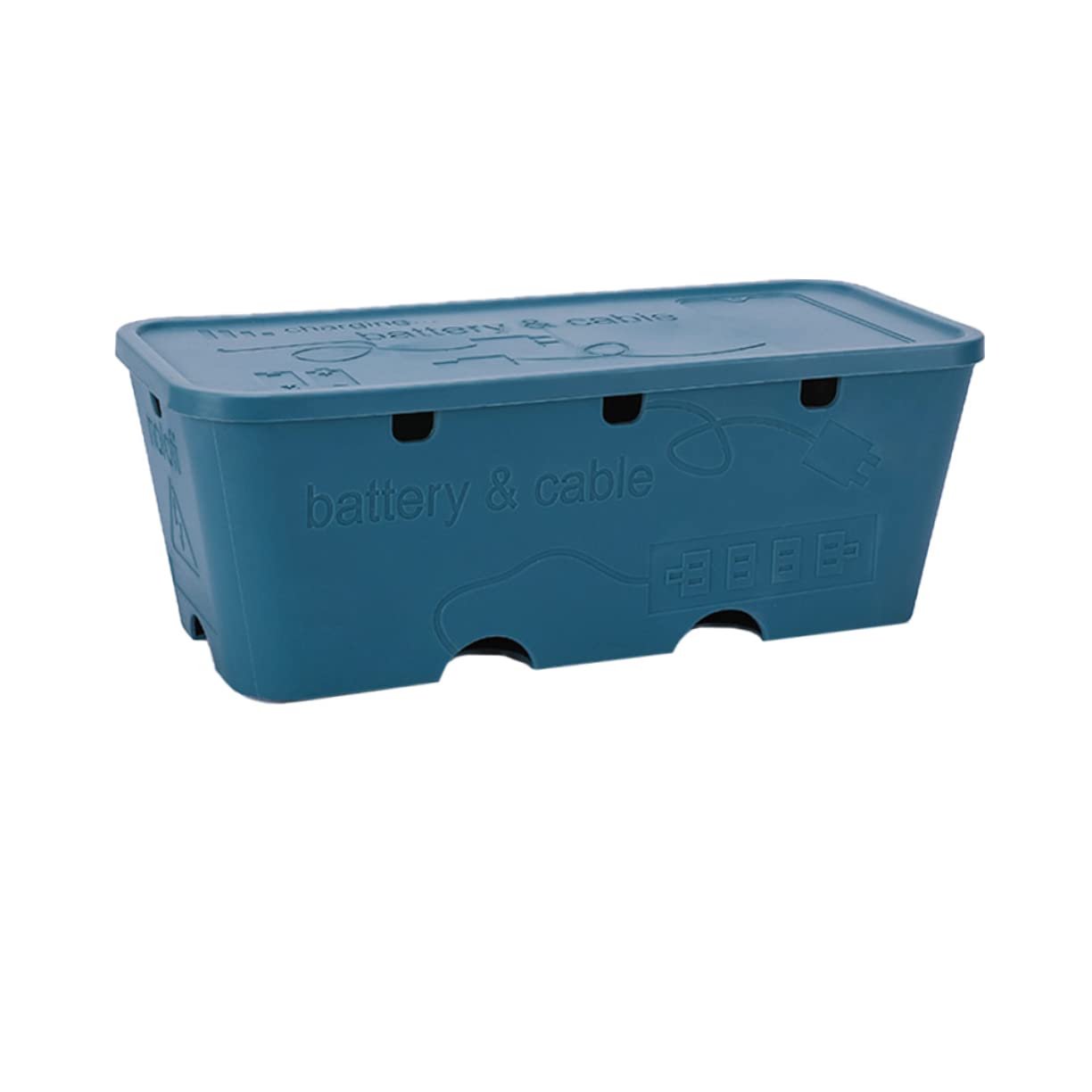 ARTIBETTER Multifunctional Plastic Cable Storage Case Power Strip Cord Hider Box for Wire Organization Home School Office