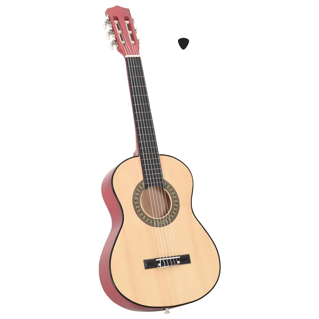Chitarra classica per principianti per bambini, 1/2, 86 cm, in legno di tiglio, con accessori, adatta per l'apprendimento e l'insegnamento, ideale per hobby e appassionati di musica