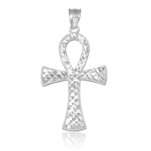 Claddagh Gold 925 Sterling Silver Egyptian Ankh Cross Charm Pendant