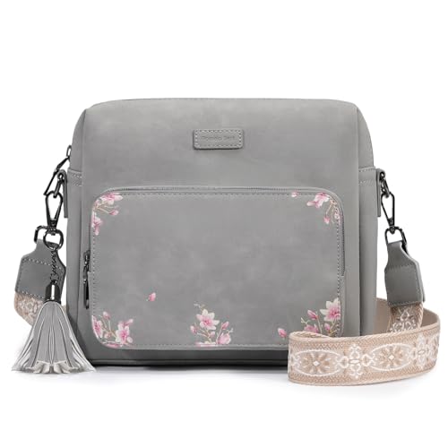 Pomelo Best Crossbody Purses for Women, Soft Leather Medium Cross Body Bags Woman, Shoulder Bag with Adjustable Strap Travel