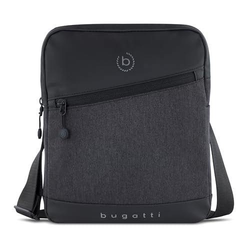 bugatti Universum Sacoche Homme Bandoulière – Pochette Tablette Business, Voyage et Randonnée – Noir