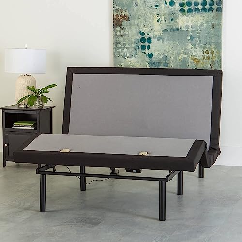 GhostBed Queen Custom Adjustable Power Base 11 Inch Cooling Gel Memory Foam Mattress