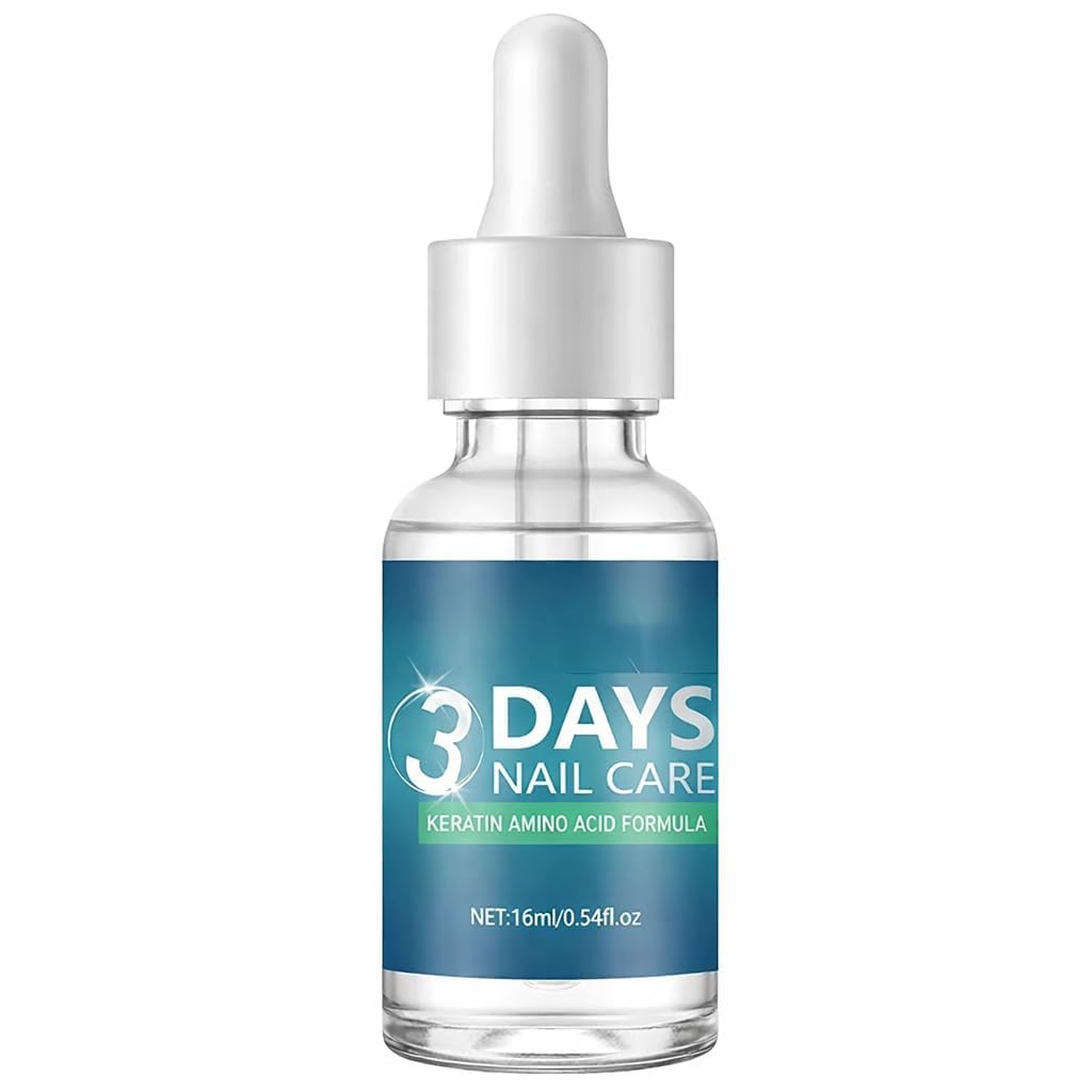 3 Days Nail Care Oil with Keratin Fast Nail Strengthening Treatment for Dry, Weak & Fragile Nails Hydrating Cuticle Repair Oil Promotes Healthy Nail Growth Nourishing Nail & Cuticle Care (15ml) (Pack of 1) (Pack of 1)