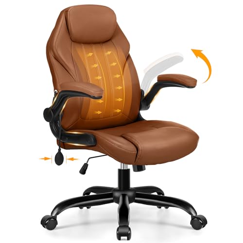 Office Desk Chair with Flip-Up Arms